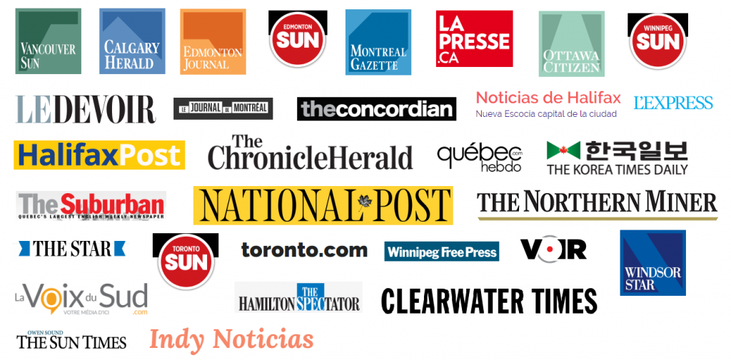 publicar en periodicos canada
